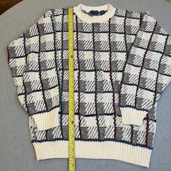 Vintage Mervyns Cambridge Classics Men Sweater Size Large Long Sleeve Cotton USA - Picture 4 of 11